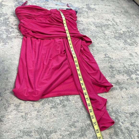 NWT Ieena Mac Duggal 11565 Strapless Sweetheart Neckline Ruched Dress Mini Sz 4 - Picture 12 of 14